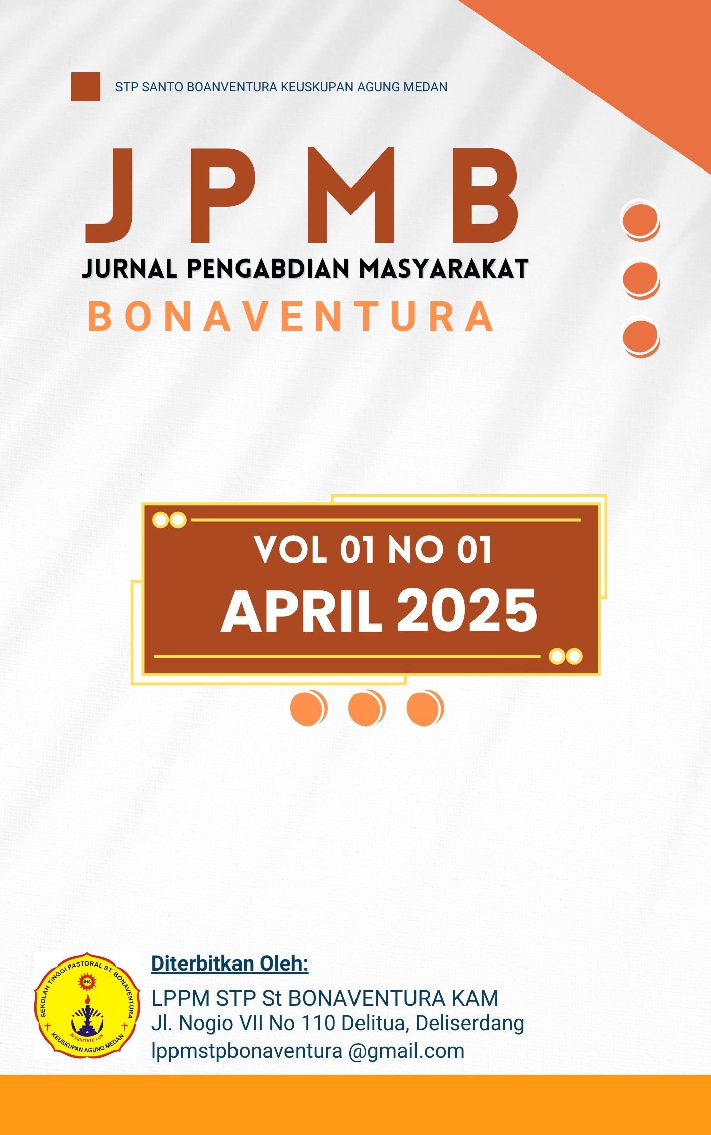 					Lihat Vol 1 No 01 (2025): JPMB: Jurnal Pengabdian Masyarakat Bonaventura
				